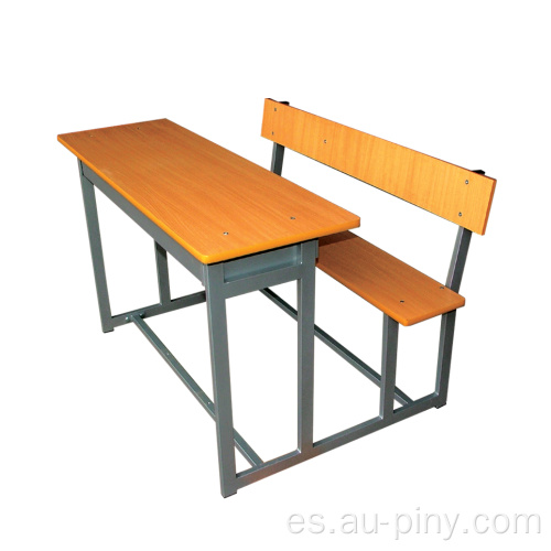 Mesa y silla doble para el aula